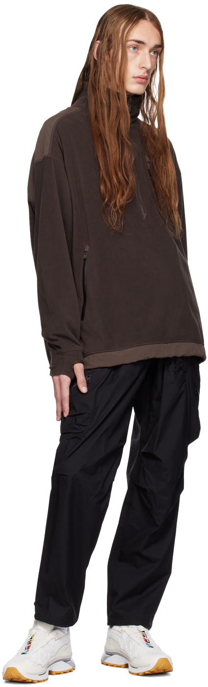 F/CE.® Brown Paneled Sweater