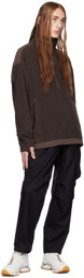 F/CE.® Brown Paneled Sweater