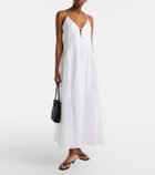 Tory Burch Linen and silk maxi dress