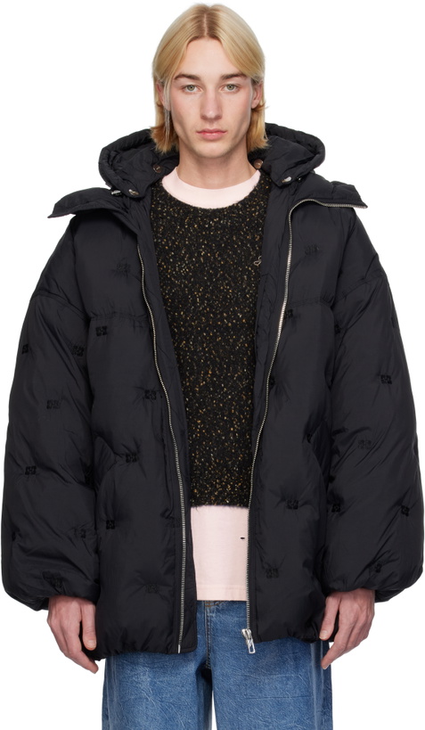 Photo: GANNI Black Midi Tech Puffer Jacket