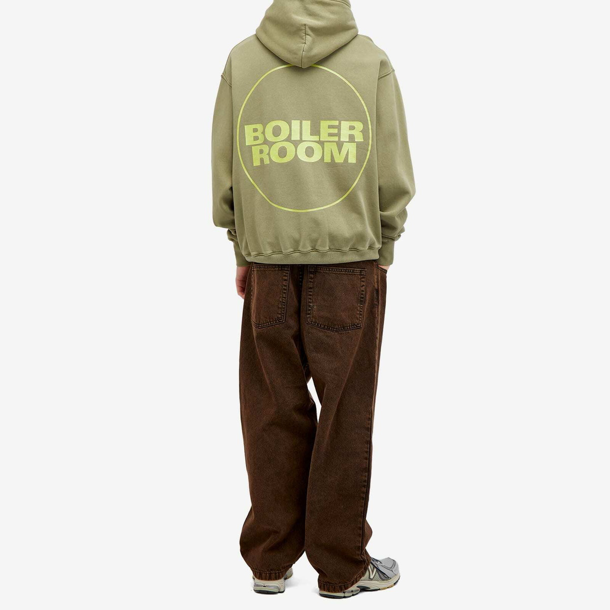 Boiler Room Men's Core Logo Hoodie in Olive