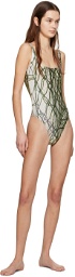 Serapis Green Printed Swimsuit