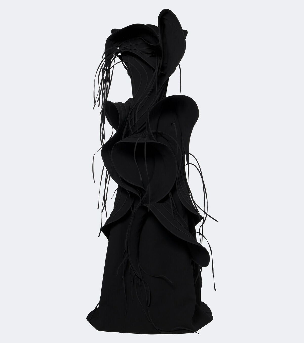 Maticevski Furiosa fringed appliqué gown