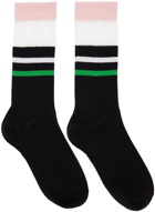 JW Anderson Black Striped Socks