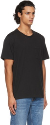 Nudie Jeans Black One Pocket Roy T-Shirt