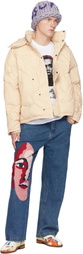 KidSuper Off-White Kissing Down Jacket