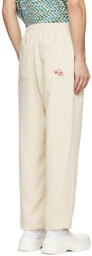 Wooyoungmi Beige Polyester Lounge Pants