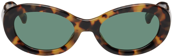 Photo: Dries Van Noten Tortoiseshell Linda Farrow Edition 211 C2 Sunglasses