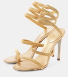 Rene Caovilla Juniper 105 metallic leather sandals