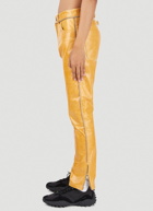 Leather Pants in Yellow