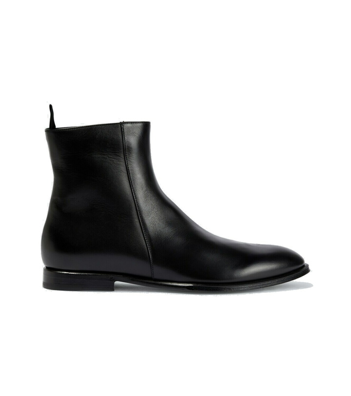 Photo: Dolce&Gabbana - Leather ankle boots