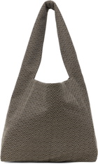 Omar Afridi Brown & White Factory Tote