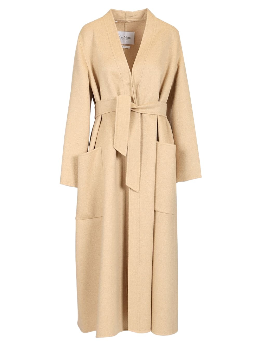 【送料&関税込】Max Mara Sand Wool Blend Nogara Coat Double-breasted wool and cashmere coat, sand | 