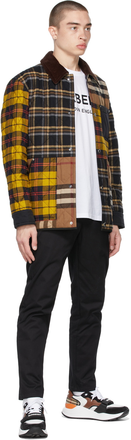 Burberry Check Wool Blend Shirt Jacket in Multicoloured - Burberry