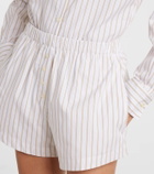 Leset Yoshi striped cotton-blend twill boxers