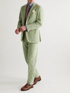 Richard James - Straight-Leg Cotton-Needlecord Suit Trousers - Green