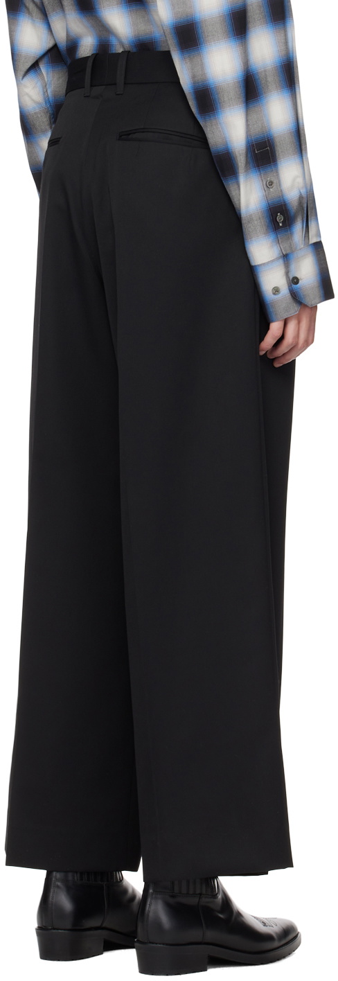 stein Black Extra Wide Trousers