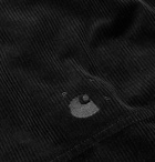 Pop Trading Company - Nimbus Cotton-Corduroy Half-Zip Hooded Jacket - Black