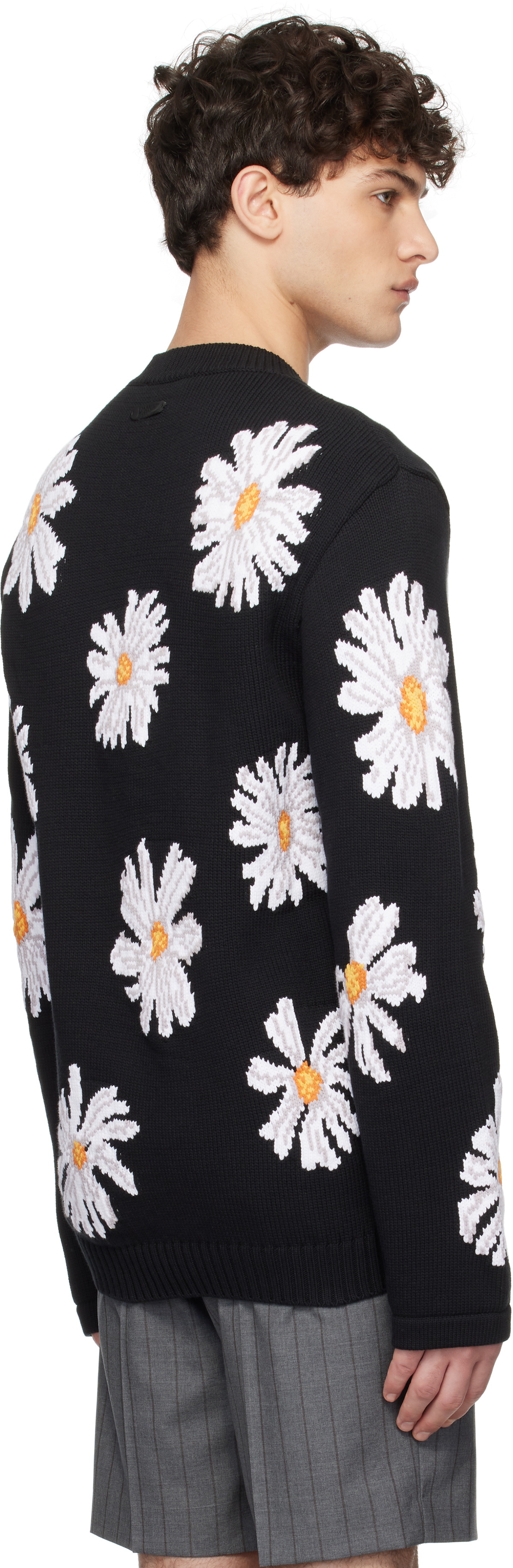 Moschino Black All Over Daisy Sweater