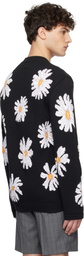 Moschino Black All Over Daisy Sweater