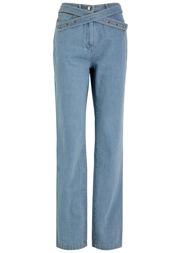 Photo: Paris Georgia Jo Straight-leg Jeans Blue