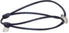 Valentino Garavani Navy Cord VLogo Bracelet
