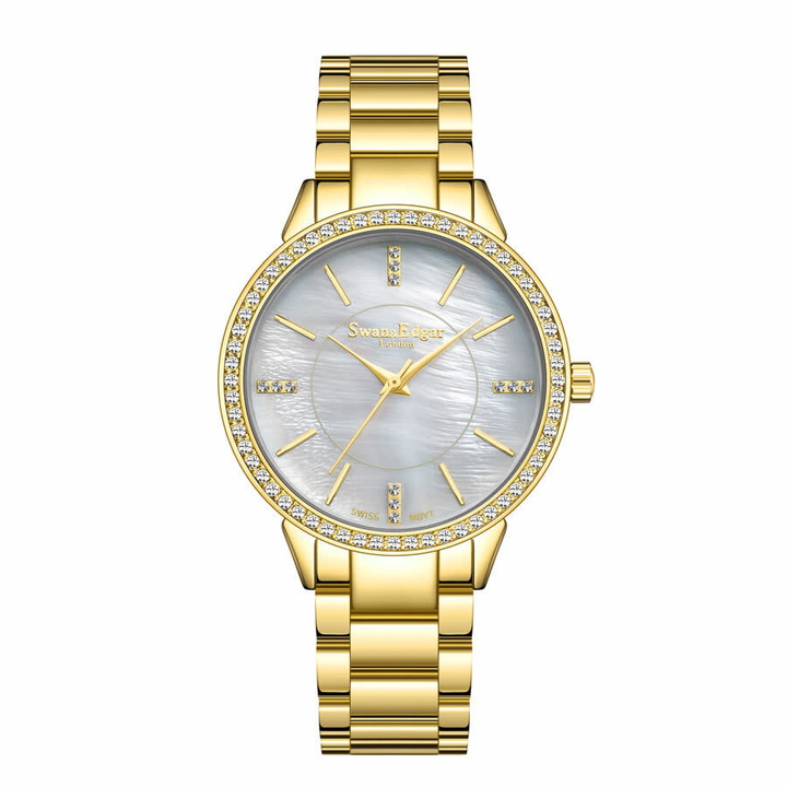 Photo: Swan & Edgar Pearlescent Mother of Pearl Dial Ladies Watch SEL012