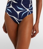 Cala de la Cruz Printed strapless swimsuit