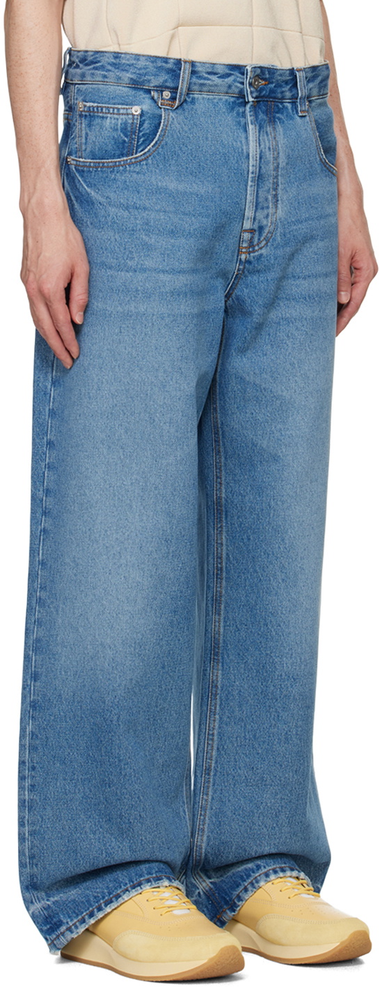 【送料&関税込】Jacquemus Jeans With Logo JACQUEMUS Le De Nîmes Wide Leg Jeans Jacquemus