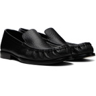 Dries Van Noten Black Leather Loafers