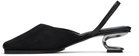 Nicole Saldaña Black Syd Mesh Heels
