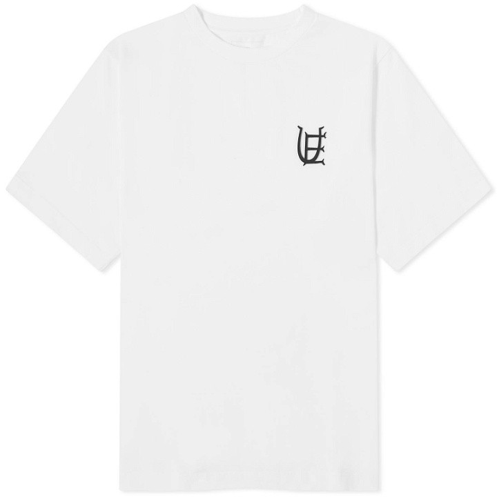 Photo: Uniform Experiment Men's Authentic Logo Wide T-Shirt in White