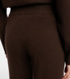 Jardin des Orangers Wool and cashmere wide-leg pants