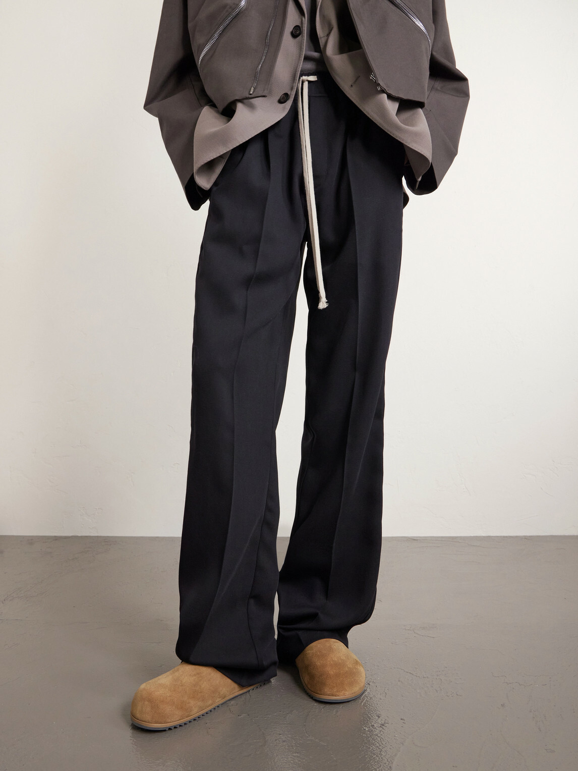 Rick Owens - Granola Suede Mules - Brown