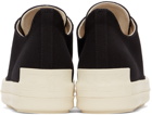 Rick Owens Drkshdw Black License Plate Low Sneakers