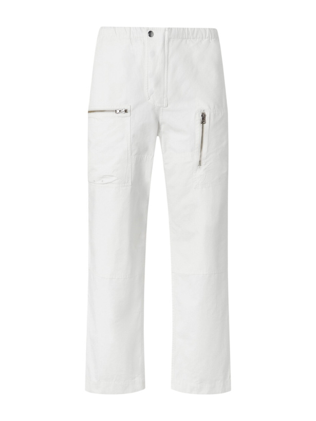 Photo: Aimé Leon Dore - Aviator Straight-Leg Cotton-Canvas Trousers - White