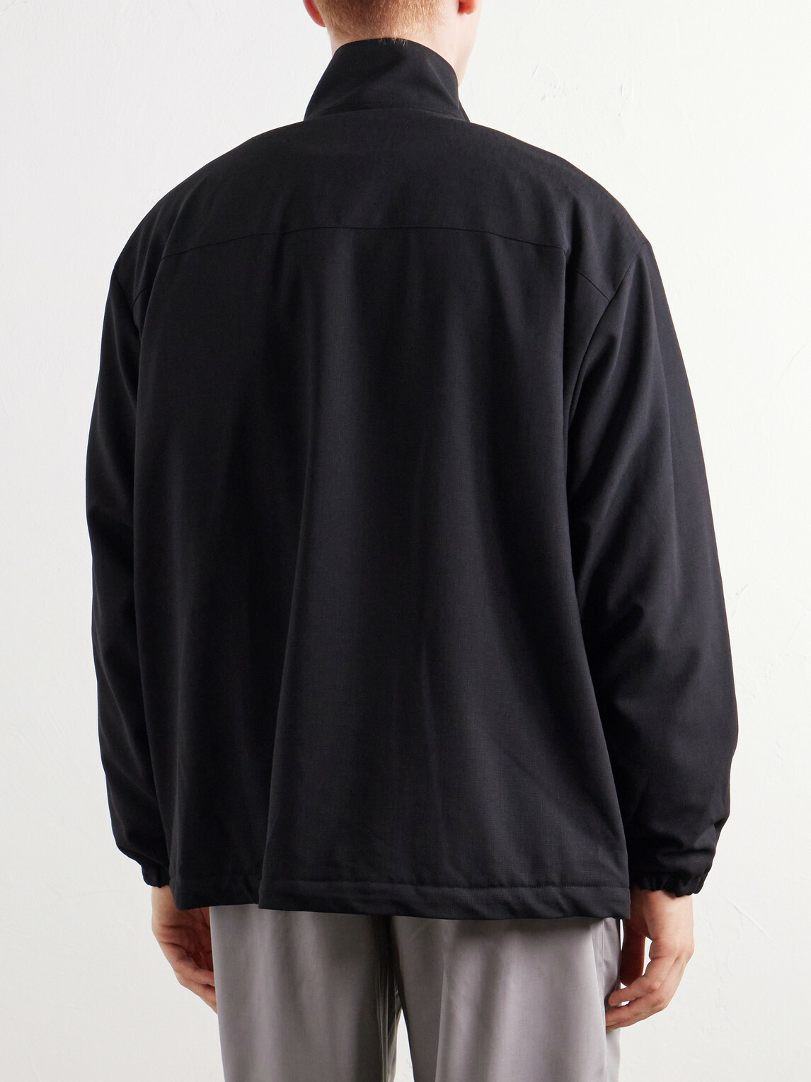 Graphpaper - Wool-Blend Hopsack Jacket - Black