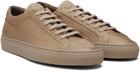 Common Projects Taupe Achilles Premium Sneakers