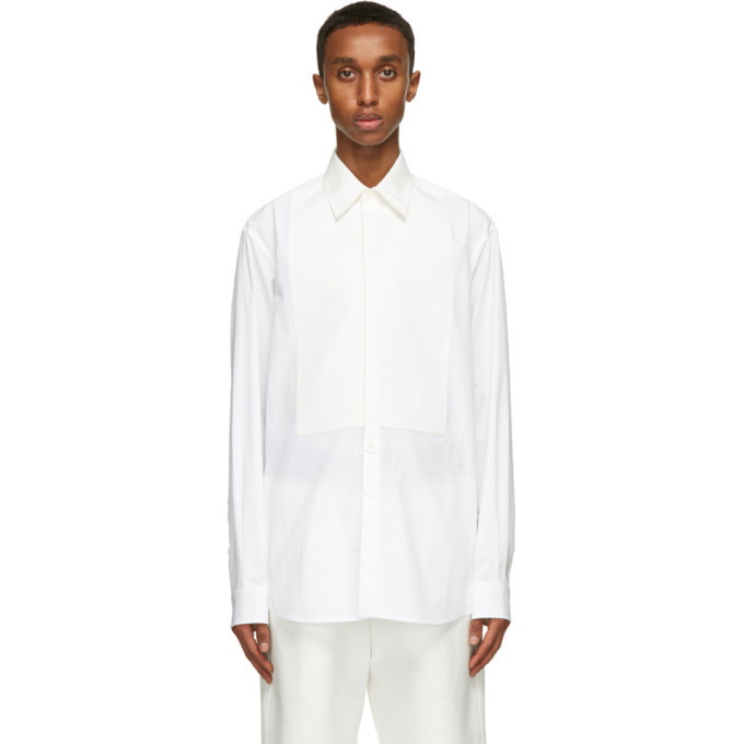 Photo: Valentino White Plastron Shirt