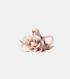 Bitossi Set of 2 floral ceramic candleholders