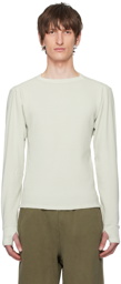 Entire Studios Beige Thermal Long Sleeve T-Shirt