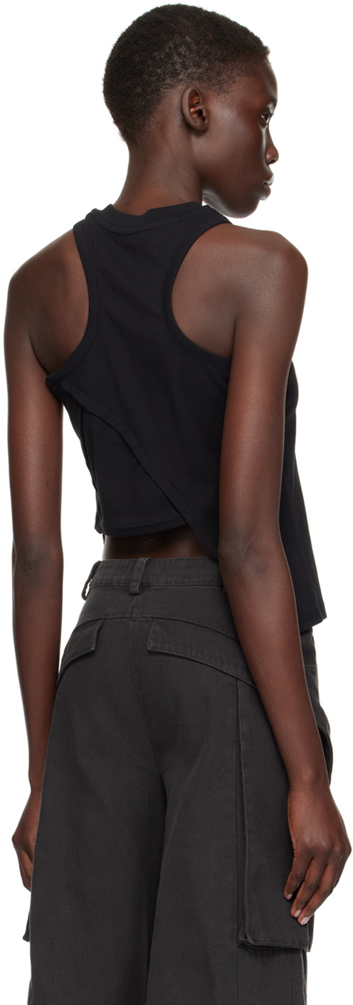 HELIOT EMIL Black Deconstructed Tank Top Heliot Emil