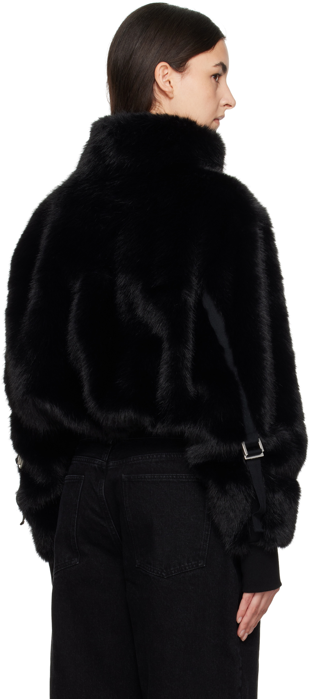 Paris Georgia Black Seb Faux-Fur Jacket