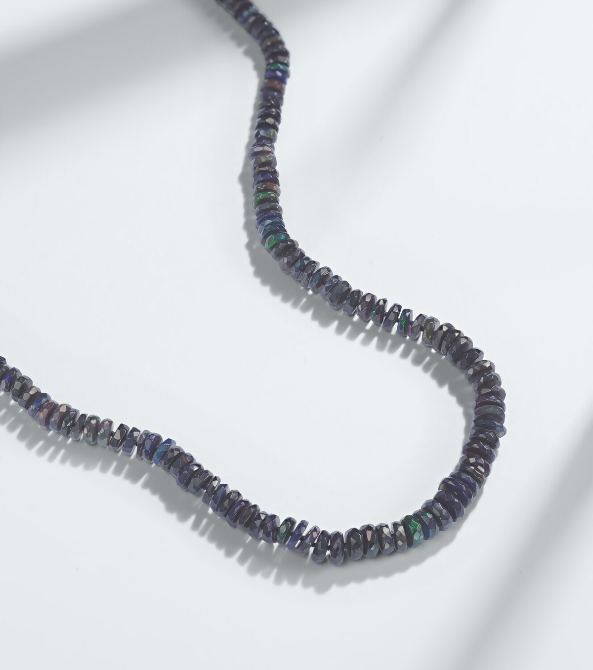 Ileana Makri 9kt white gold beaded necklace with opals