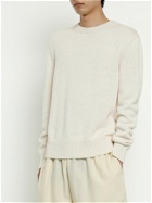 JIL SANDER - Cotton Blend Crewneck Sweater