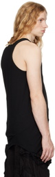 Julius Black Loop Membrane Tank Top