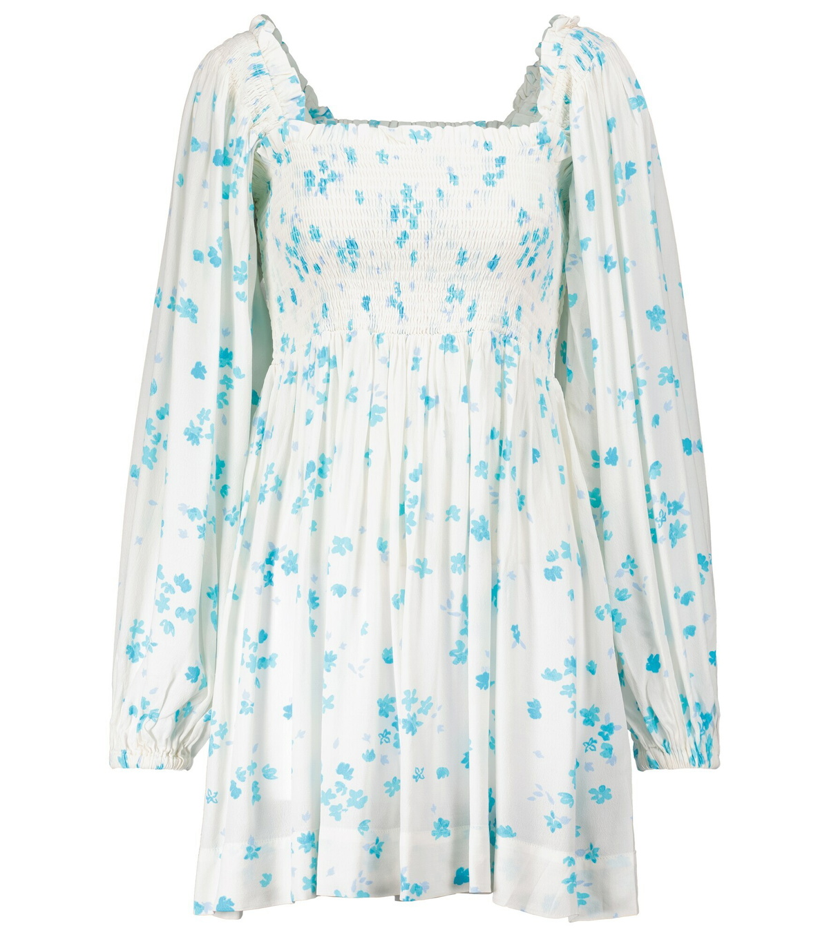 Ganni - Floral crêpe minidress GANNI