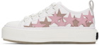 AMIRI White & Pink Stars Court Low Sneakers