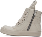 Rick Owens Off-White Geobasket Sneakers