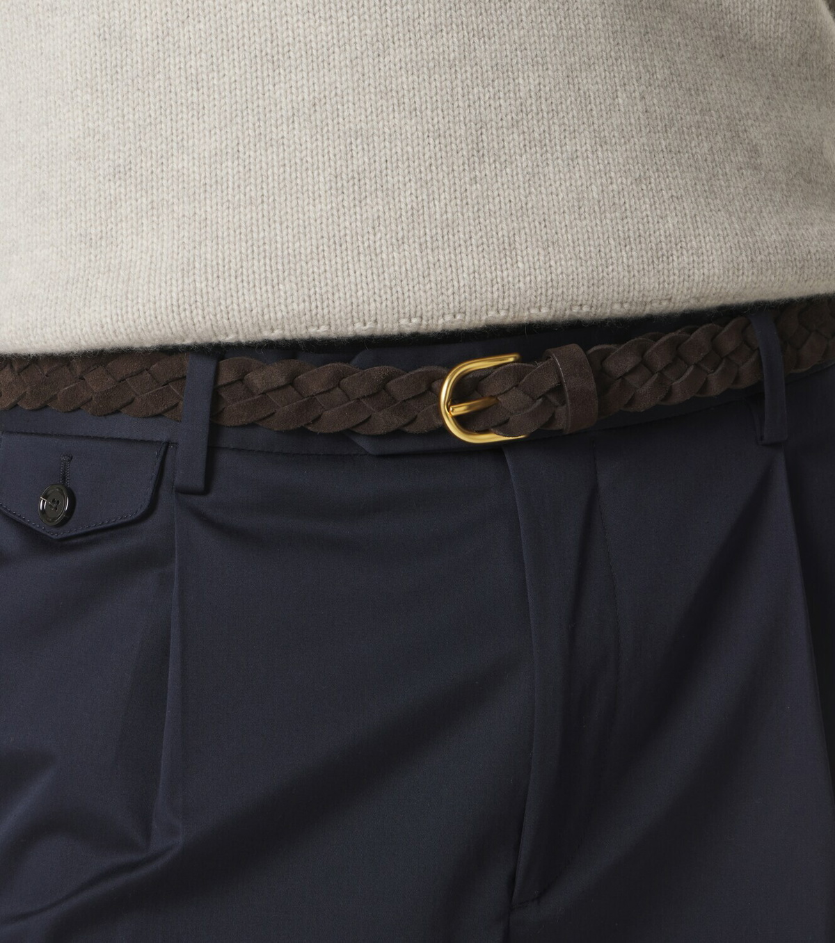 Lardini Braided suede belt